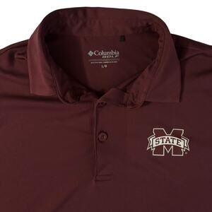 Mississippi State University MSU Columbia Golf Polo Large EUC